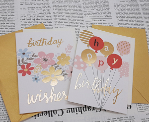 Открытки  в конвертиках 41423  (2 шт), ЦЕНА ЗА 1 ШТ