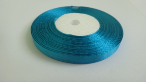 Лента атласная 7 мм(цв.47 морская волна / 23 метра)