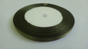 Лента атласная 7 мм(цв. бол-зеленый / 23 метра)