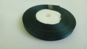 Лента атласная 7 мм(цв.49 темно-зеленый / 23 метра)