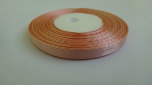 Лента атласная 7 мм(цв.155 зол-розовый / 23 метра )