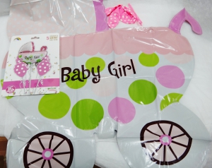 Декор воздушный ДЛЯ ДЕВОЧКИ  ( 77х70 см  )