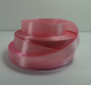 Лента атласная 12 мм( 23 метра ) 135\ 170 грязно-розовый .