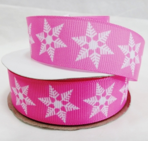 Новогодняя лента репсовая 1921( 2,5 см  5 ярд )