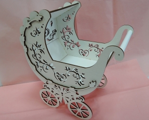 Кашпо  коляска 201194 (26х23х13  см )