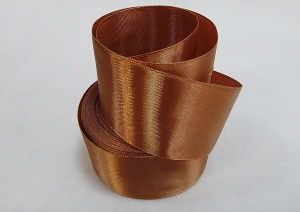 Лента атласная 40 мм(цв 160 p золотистый беж, 23 метра)