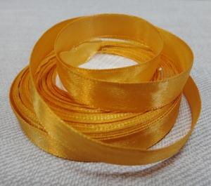 Лента атласная 12 мм( 23 метра) 157 золотистый .