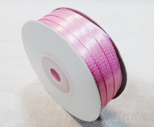 Лента атласная 3 мм ( 91метр )цв. розово-лиловый №169