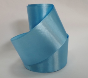 Лента атласная 50 мм (цв.187 голубой , 23 метра )