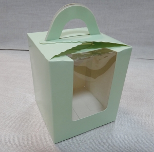  Коробка складная с окошком   2482(11Х9,5Х8см  )