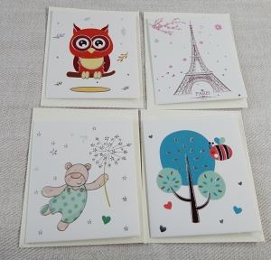 Открытки  в конвертиках  (3 шт), ЦЕНА ЗА 1 ШТ