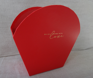 Коробка для цветов 6988  (1 шт , диаметр 22х21х9 см)