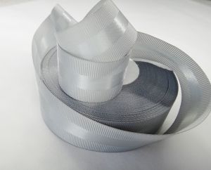 Лента репсоваяc атласной вставкой, двухсторонняя 2,5 см ( 18 м )