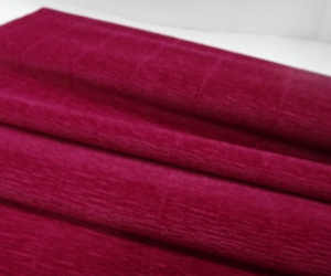 Бумага крепп  (50х250 см)  Цвет вишневый
