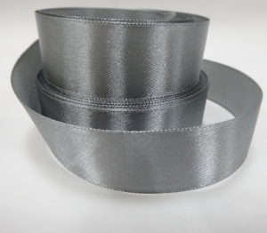 Лента атласная 25 мм(цвет серый , 23 метра ) 180