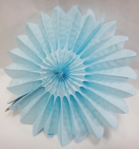 Гармошка декоративная 50см) цв. голубой