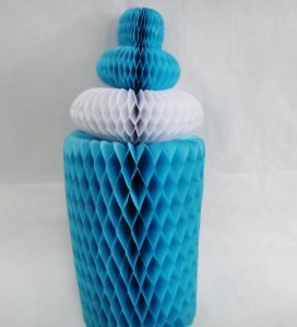 Бутылочка декоративная , соты ,  диаметр 12х22 см.