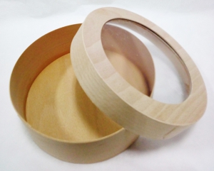 Коробка шпоновая с пр. крышкой (160х60 мм) 