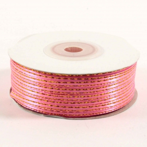 Лента атласная с люрексом 3 мм ( 91метр )