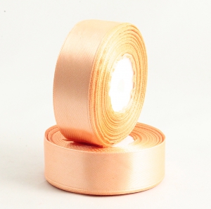 Лента атласная 25 мм(цв.07-персик / 23 метра)